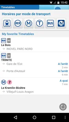 Île-de-France Mobilités android App screenshot 10