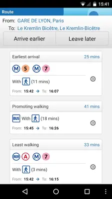 Île-de-France Mobilités android App screenshot 12